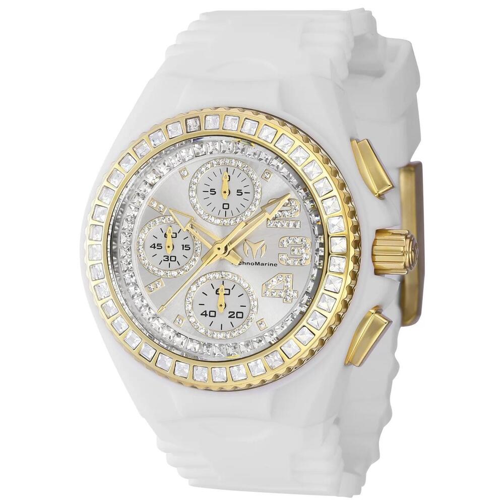 NWT TechnoMarine TM-121198 Cruise | Chronograph | Silver | Women's Watch